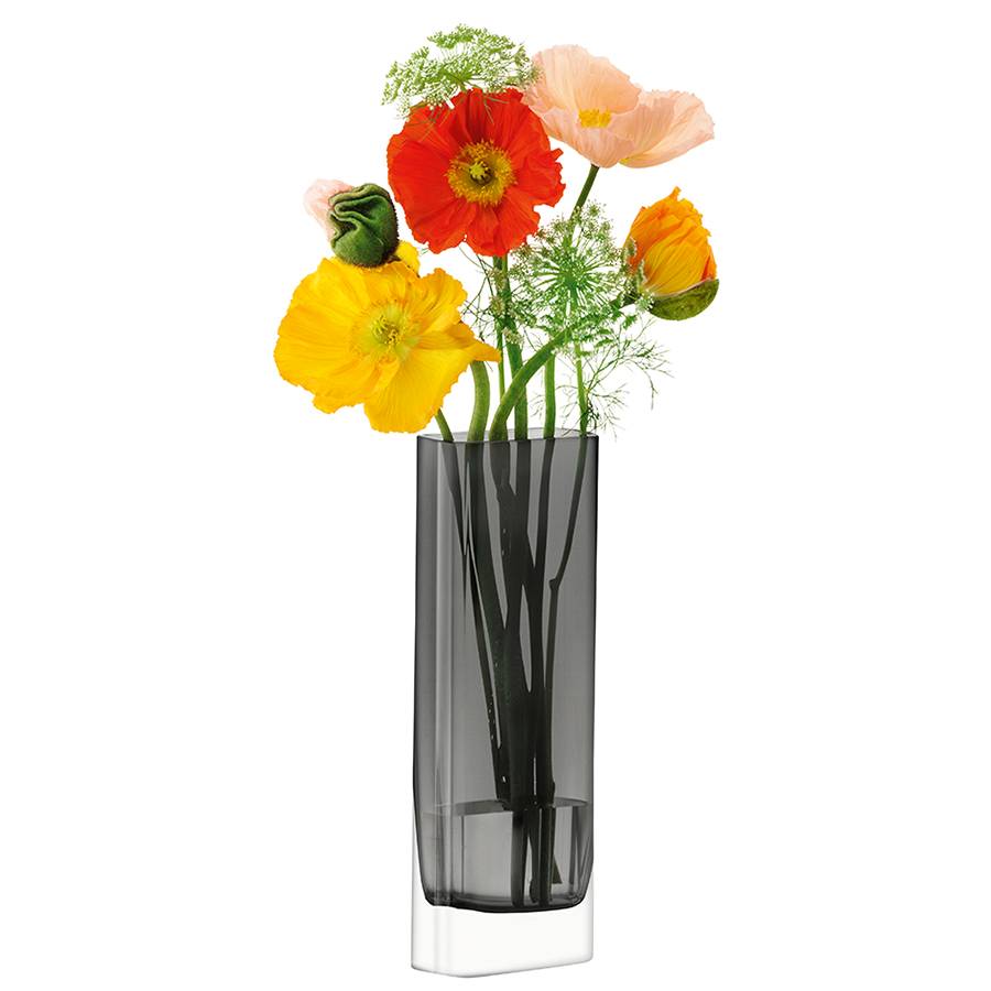 Ваза прямоугольная 30х10х5 см серая Modular LSA INTERNATIONAL - 253408 Серый  - Вид №2