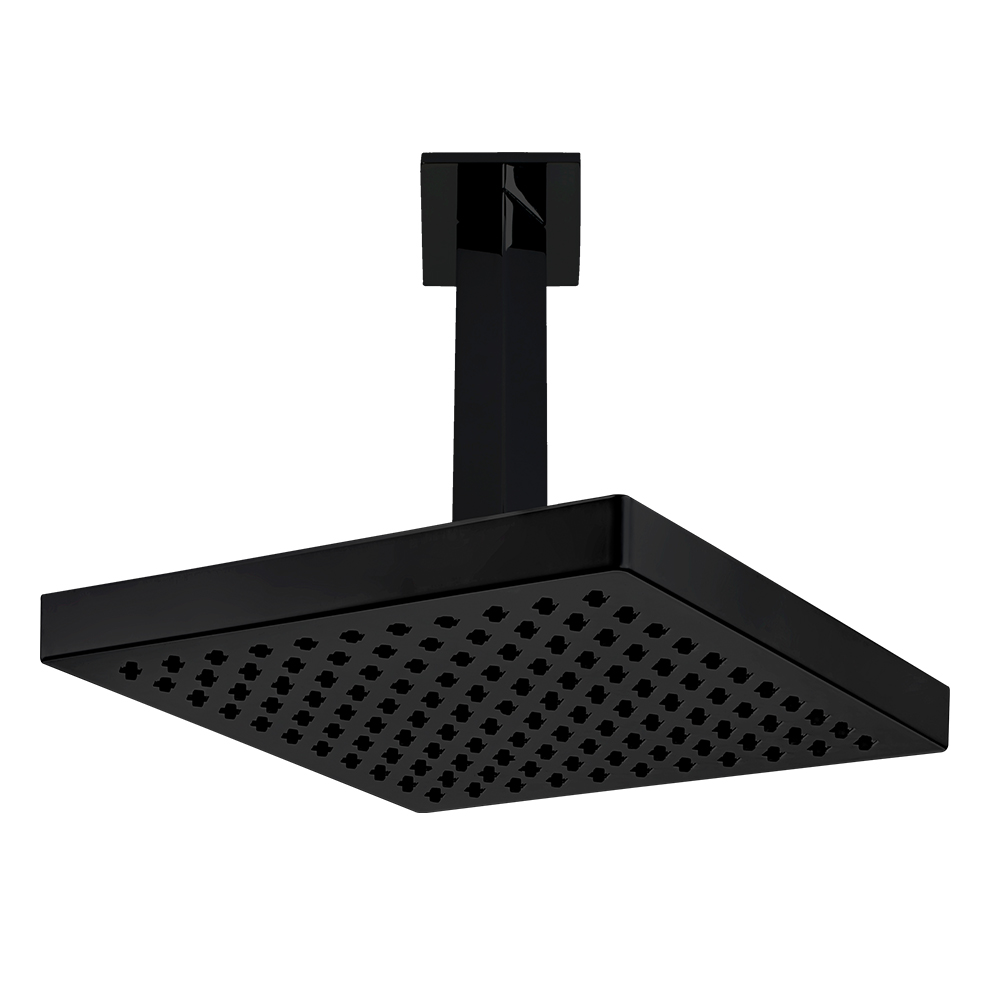 102145032c1  Душевая лейка Tiera - потолок - матовый черный Eca 