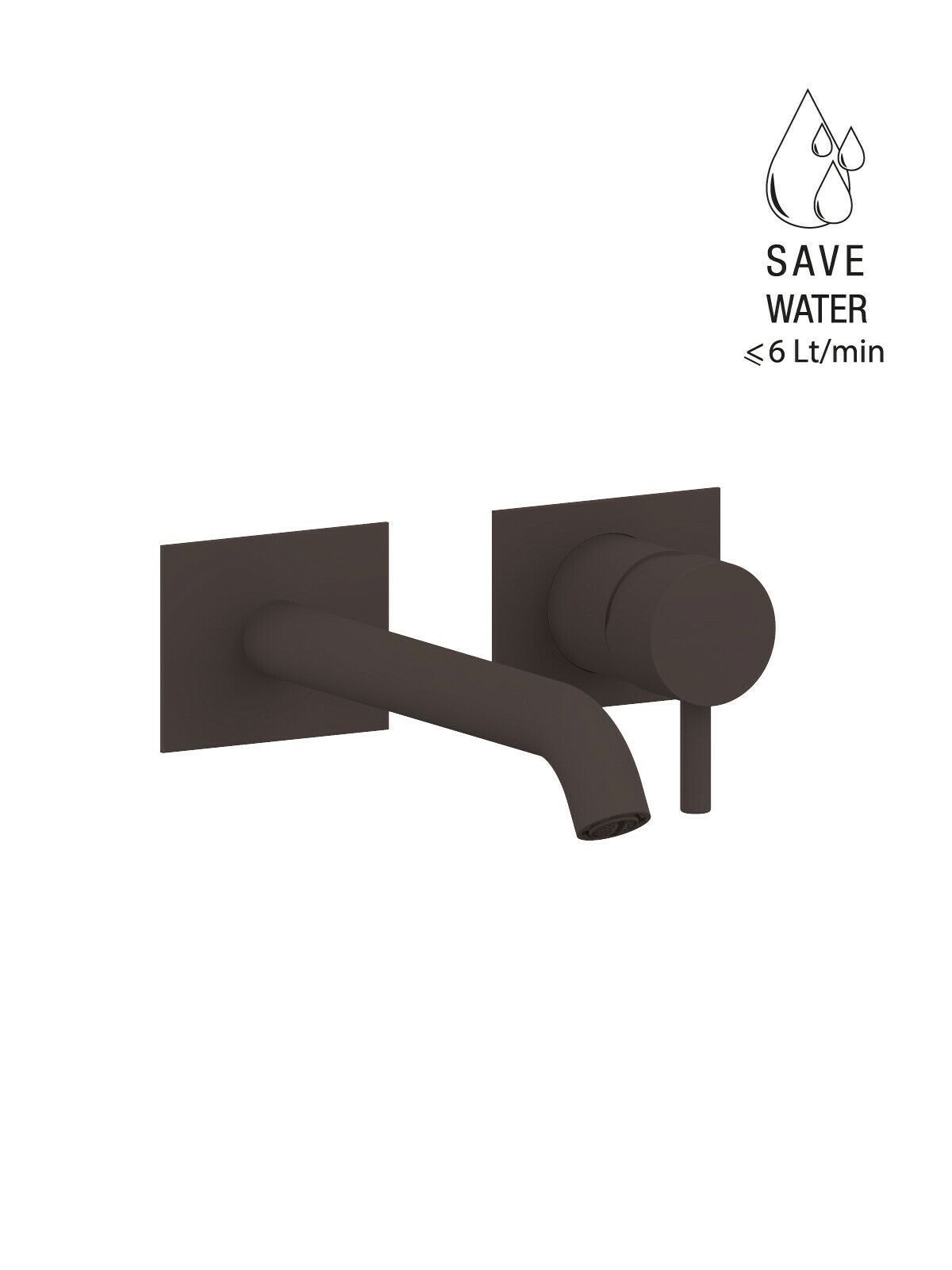 Настенный однорычажный смеситель для раковины с ограничителем расхода Rubinetterie Frattini Pepe XL ARCH-00098540 - Вид №58