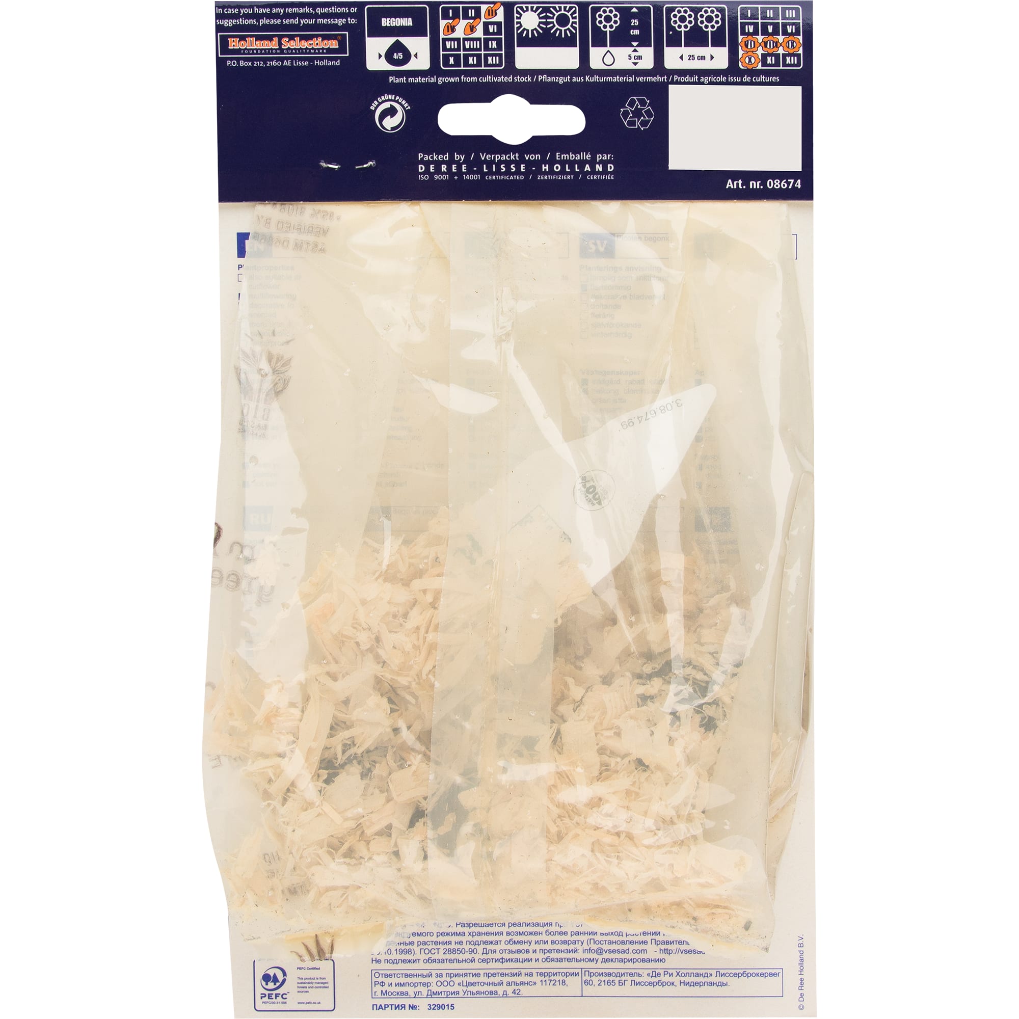 82539269 Бегония пикоти жёлто-красная Santreyd  - Вид №1