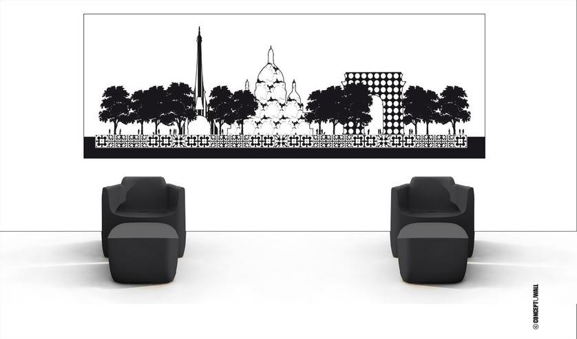 CONCEPTUWALL Уникальная полоса Paris sun-id-1403259 - Вид №5