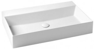 ELLP075450Q0 Подвесная раковина настенная прямоугольная Azzurra Ceramica Elegance белая