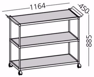 Alias Тележка из алюминия и стекла Sec sun-id-1443633 - Вид №2