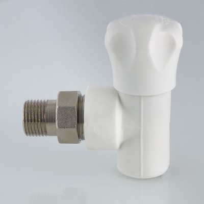 VTp.718.V.02004 Клапан полипропиленовый со сгоном угловой Valtec 20 мм х 1/2"  - Вид №4