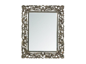 Прямоугольное зеркало с металлической рамой