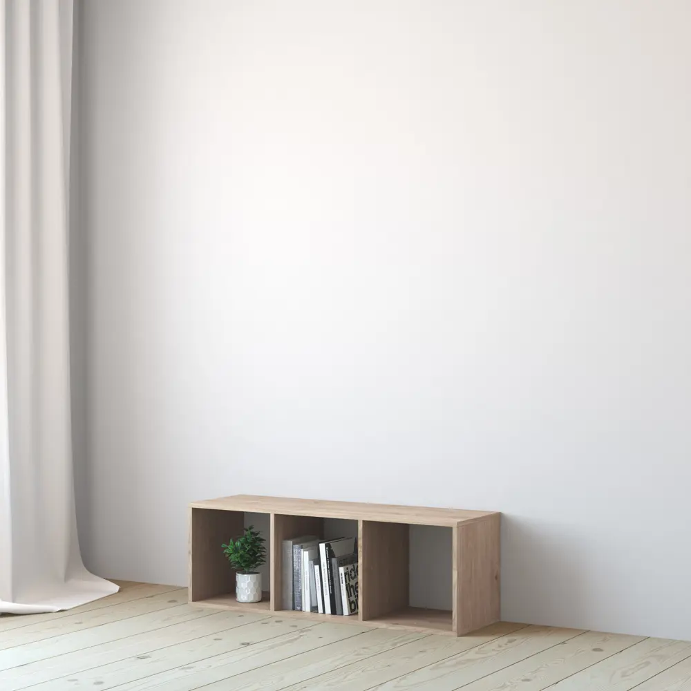 Стеллаж SPACEO KUB 3К, 36х104х31,7 см, цвет дуб STLM-2133387 - Вид №5