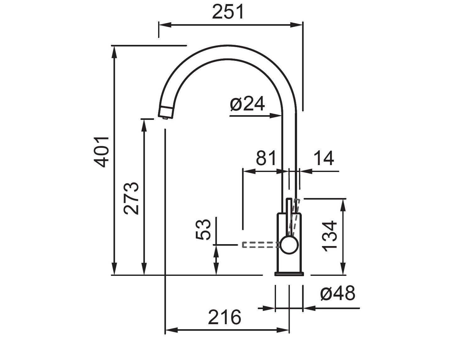 Смеситель для кухни с фильтром на палубе Elleci Elite Kitchen ARCH-00139308 - Вид №5
