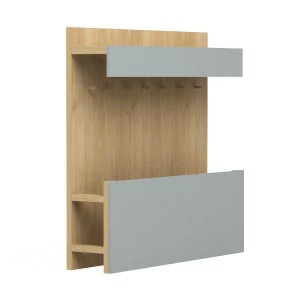 Гардероб для офиса с полкой светло-серый Woodi WOODI  00-3966060 Дуб сонома;бежевый;серый