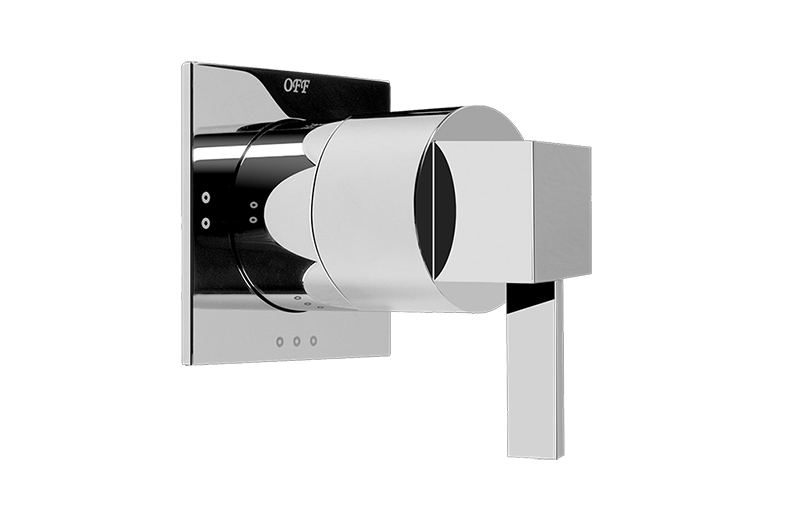 E-8066-LM39S-T Замыкающий 3-х ходовой клапан 1/2 смесителя для душа - внешние элементы GRAFF Qubic