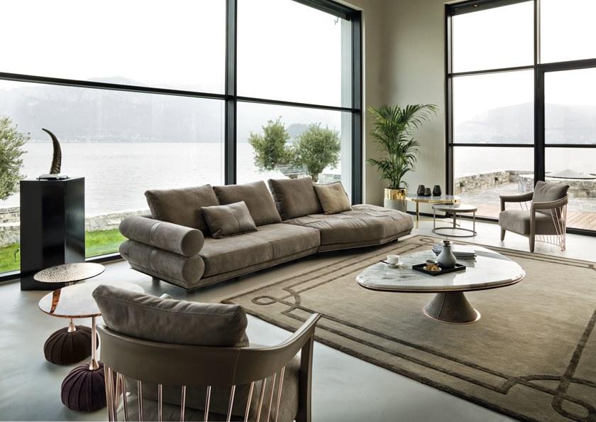 Longhi Модульный кожаный диван Loveluxe 2018 – illusion collection W 529 - Вид №1