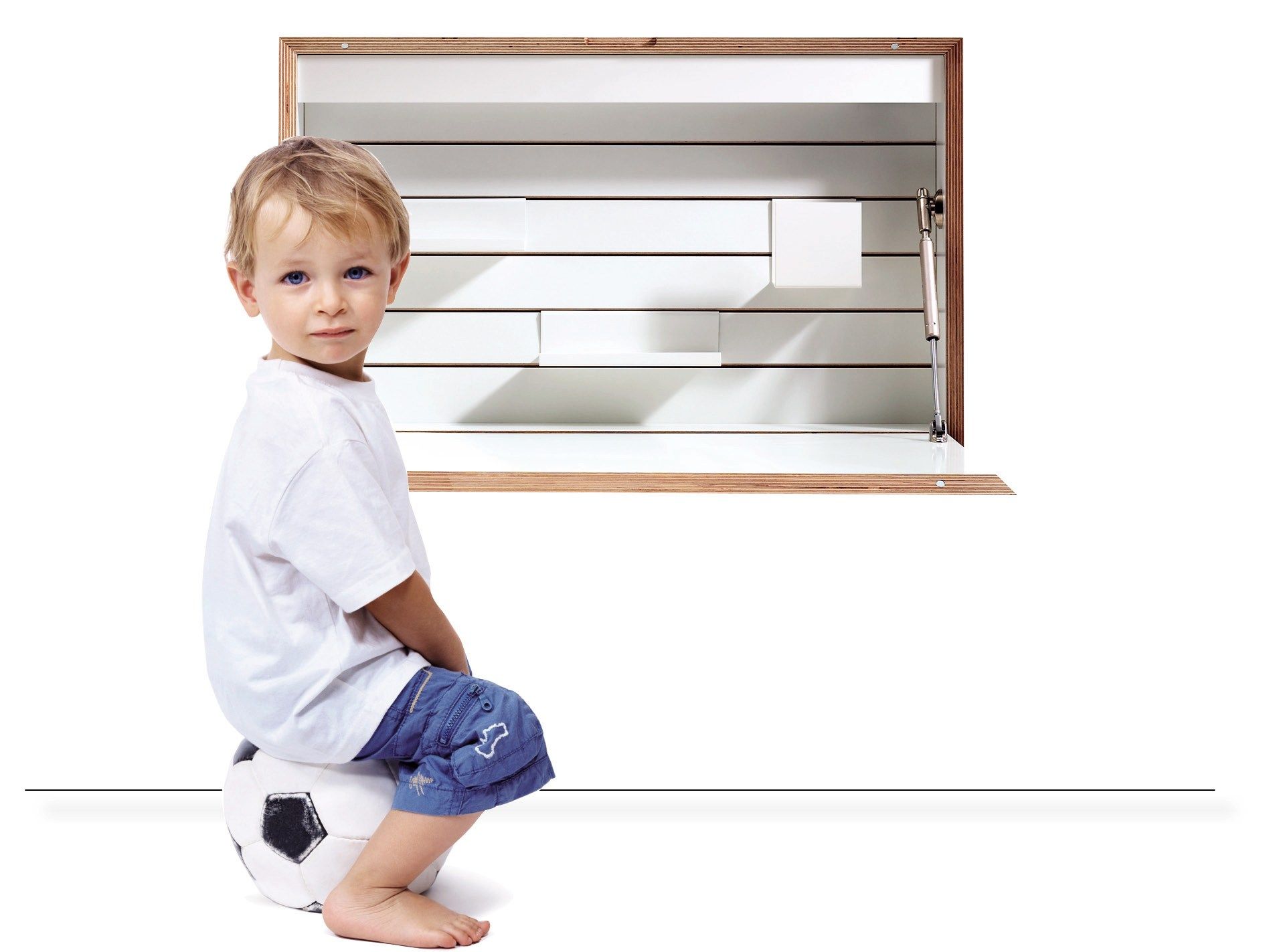 Деревянный письменный стол для ПК с откидными дверцами Müller Small Living FLATBOX ARCH-00015409 - Вид №8