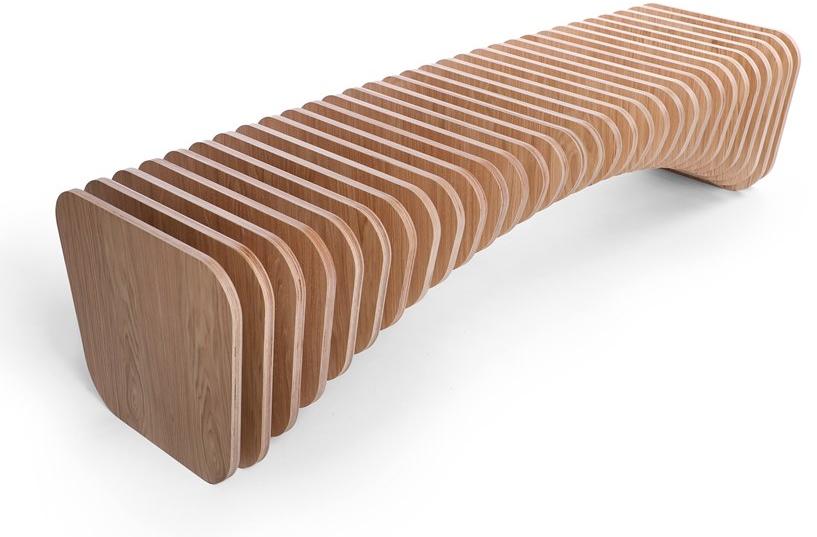 Скамейка из фанерованной древесины B Santreyd sun-id-1508526 - Вид №2