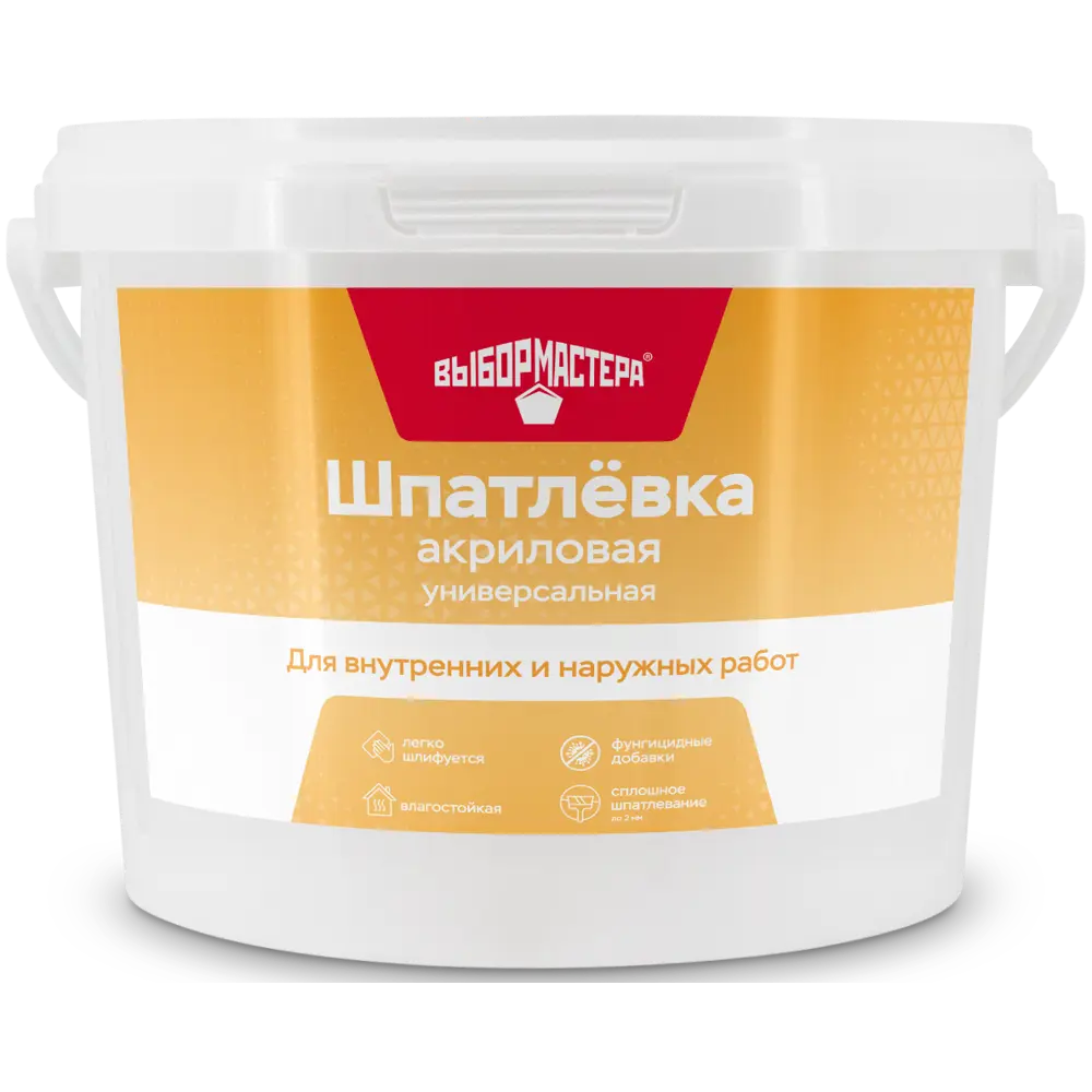Шпаклевка акриловая универсальная Выбор мастера 3 кг STLM-2139007