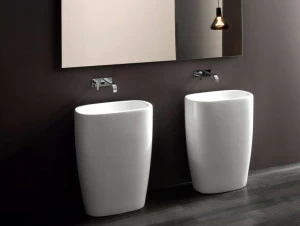 Напольная раковина стоящая овальная Nic Milk