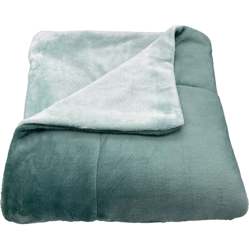 Плед "Монтелло" 180x200 см микрофибра цвет зеленый Ardenza STLM-2030533 - Вид №1