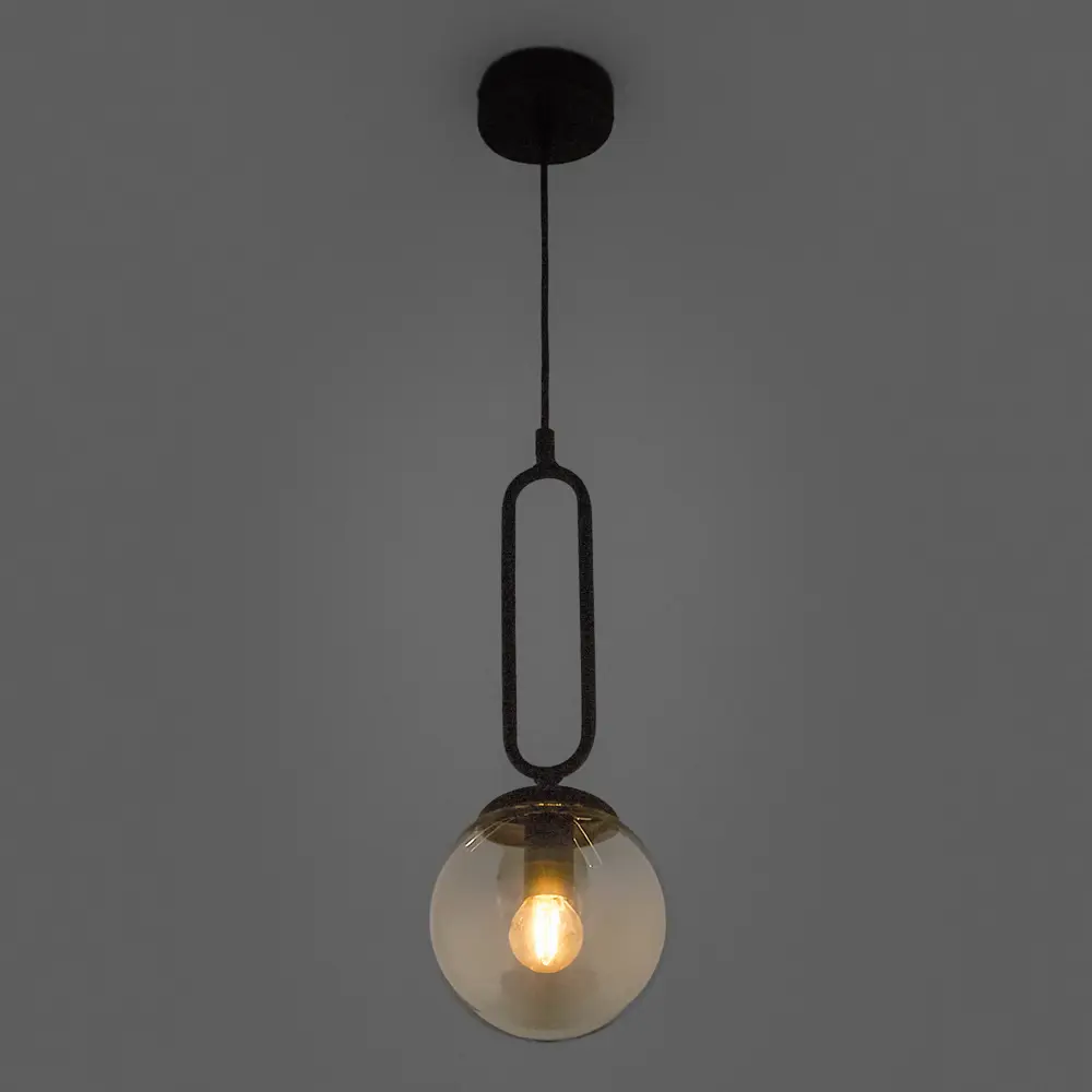 Подвесной светильник Vitaluce Флейта 1 лампа 3м² Е14 цвет черный матовый STLM-2170914