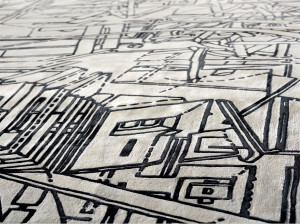 Ковер ручной работы из ткани