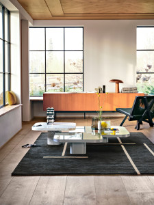 Алюминиевый квадратный низкий журнальный столик