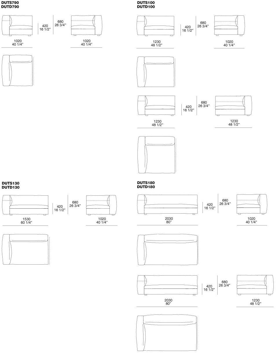 Poliform Съемный тканевый диван Dune sun-id-1450619 - Вид №2