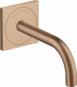 38119310 Электронный смеситель для раковины, скрытого монтажа, настенный, с изливом 165 мм AXOR UNO