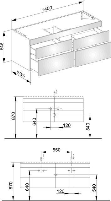31562680000 Тумба под умывальник KEUCO Edition 400 - Вид №2