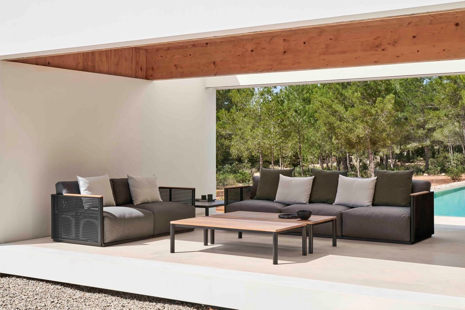 Фарфоровый квадратный садовый столик GANDIABLASCO Bosc ARCH-00122011 - Вид №9