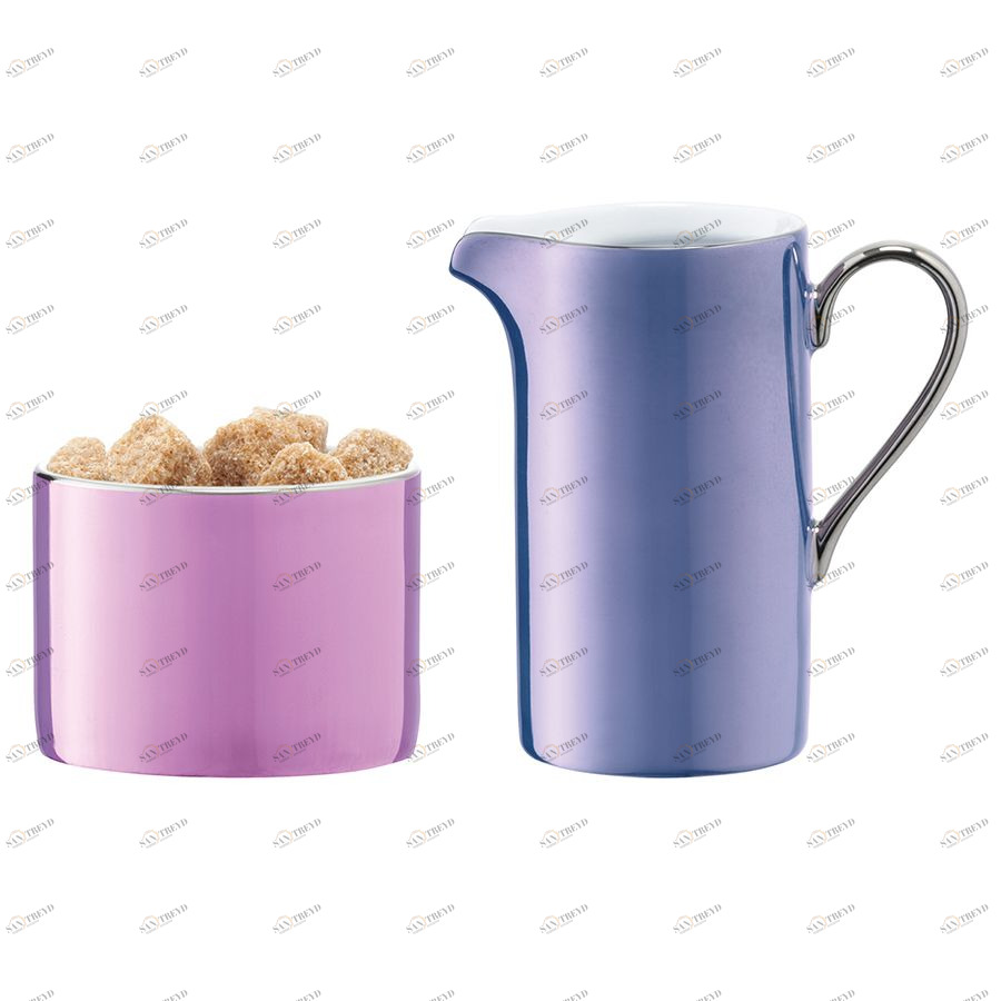 Набор из молочника 250 мл и сахарницы Polka D9 см пастель LSA International P27201384