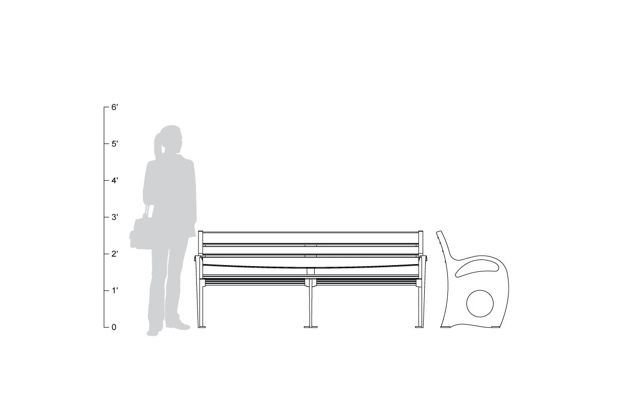 FSRT47 Скамейка Леда  Forms-surfaces  - Вид №10