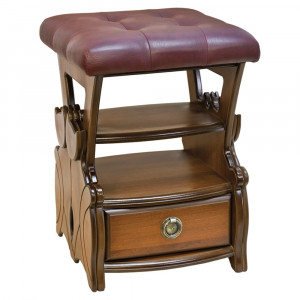 11178 Табурет с ящиком Марта 2 Бордо BOGACHO