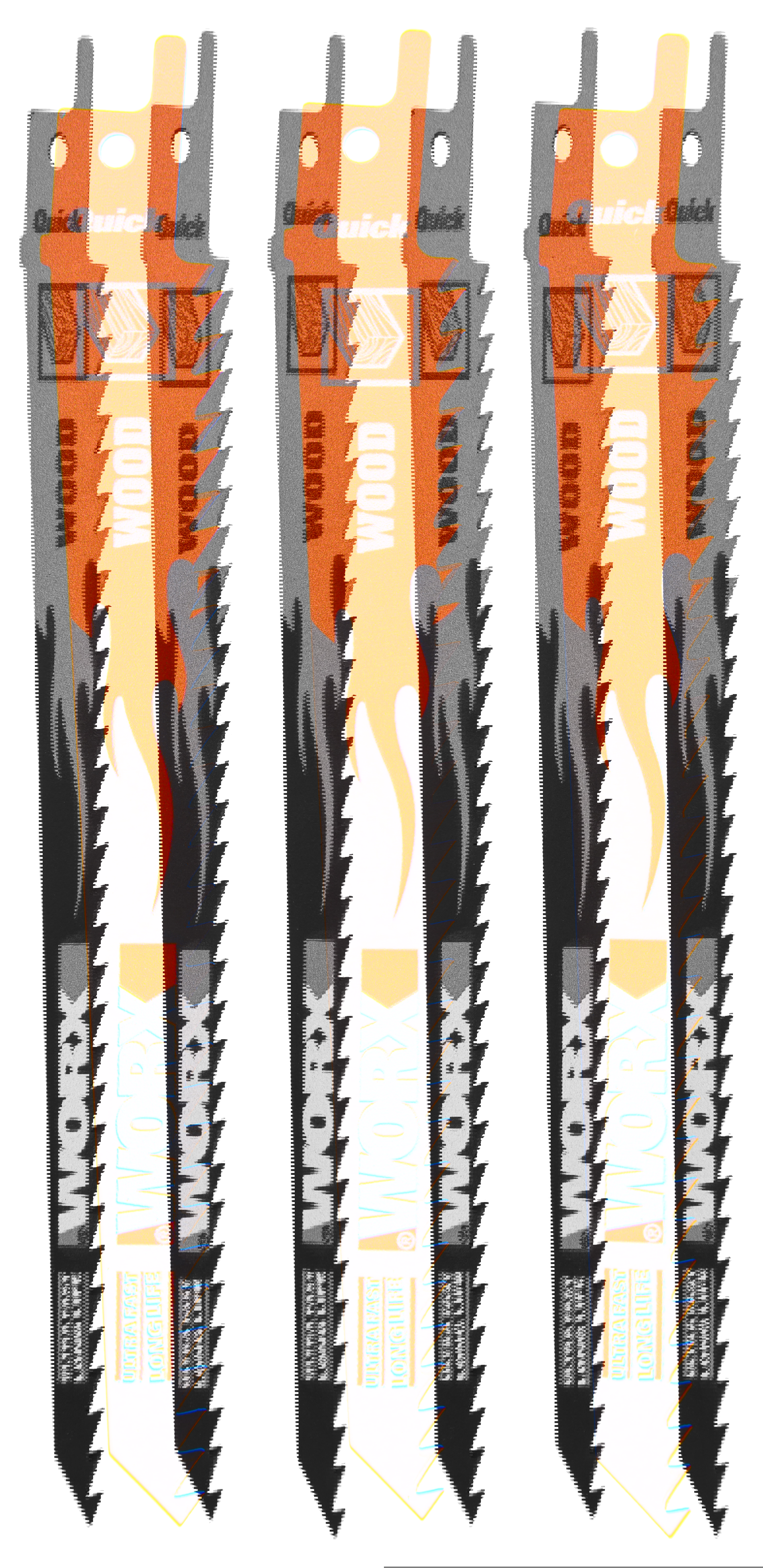 83739445 Лезвия для сабельной пилы 15 см STLM-0044172 WORX 