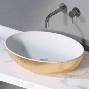 L243350 Накладная раковина на столешницу  овальная A. e T. Italia THIN