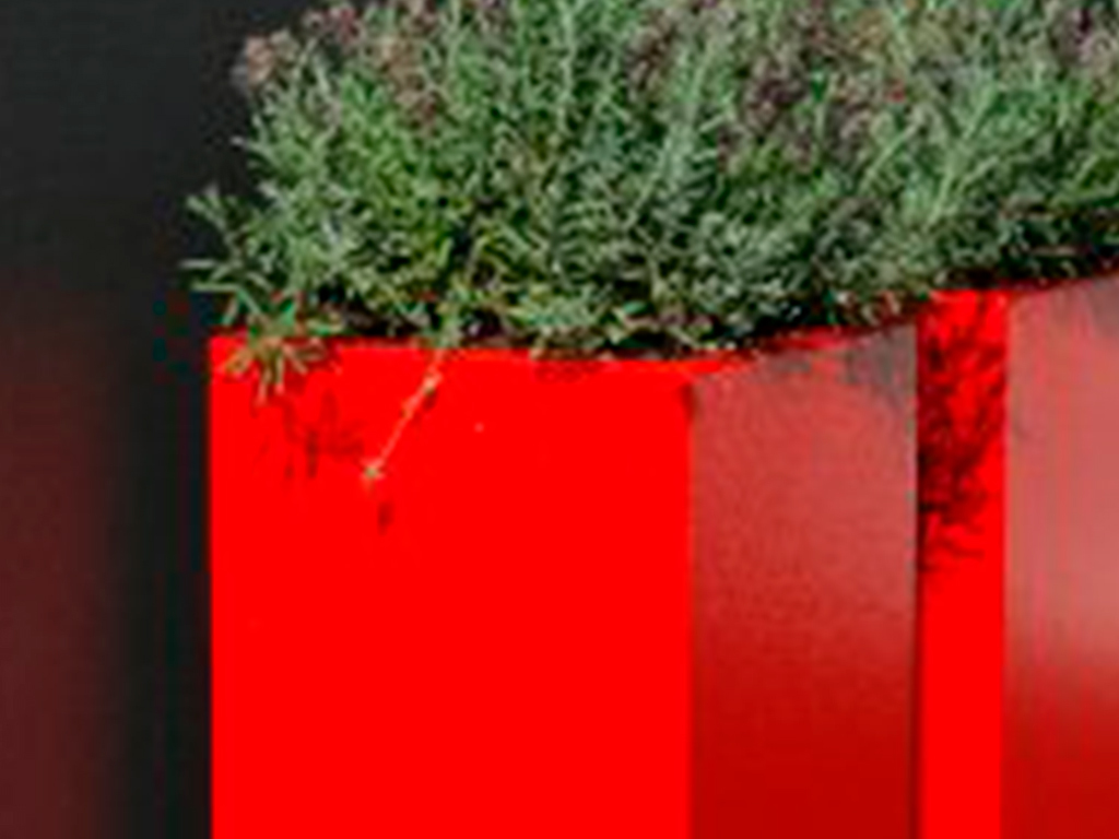 Кашпо коллекции "Кари" CD-03-61 40/40/100 RAL7021 ГеоПластБорд GPBST-89 - Вид №2