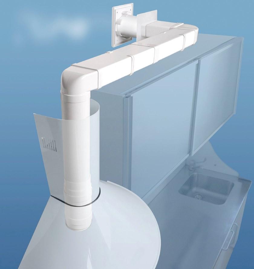First Corporation Вертикальный изгиб в абс от круглой трубы к прямоугольной La ventilazione Cgv229b - Вид №1