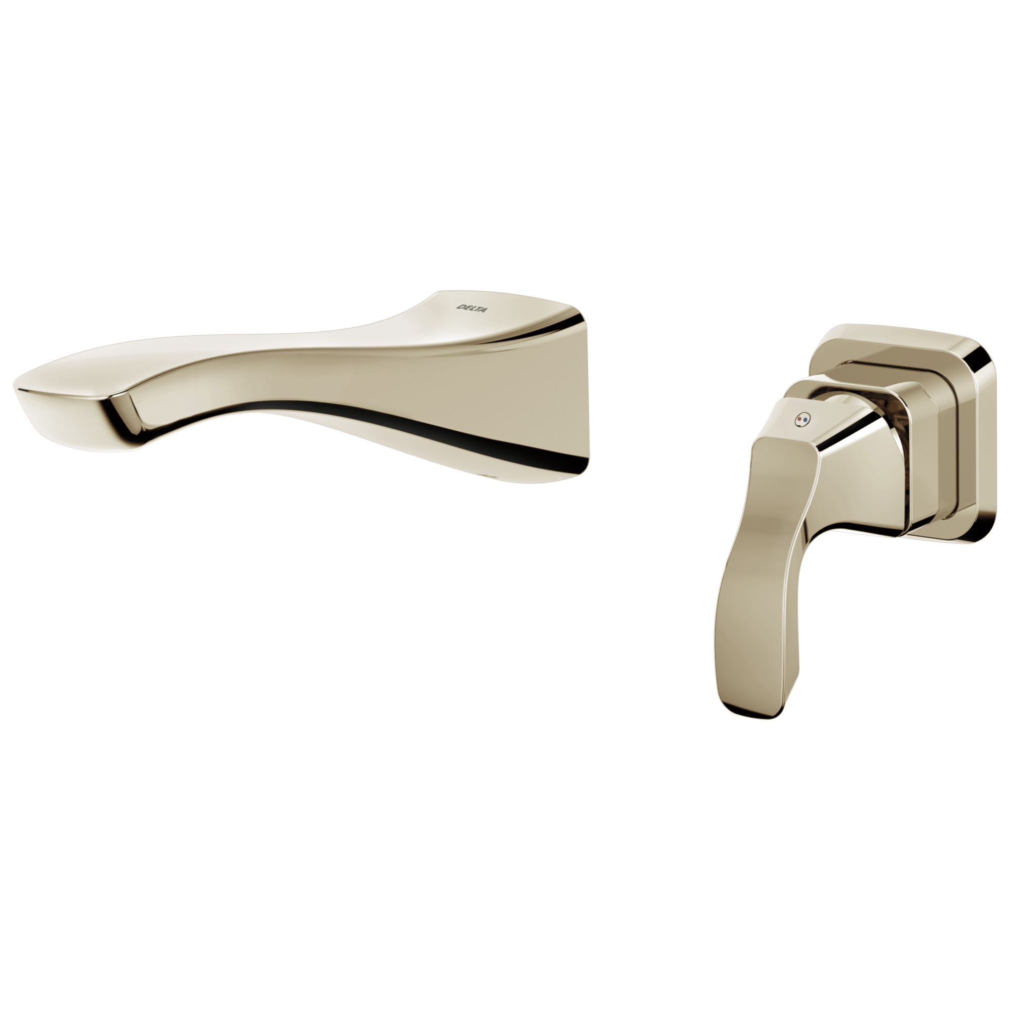 T552LF-PNWL Накладка для смесителя для ванной комнаты с одной ручкой на стене Delta Faucet Tesla Полированный никель