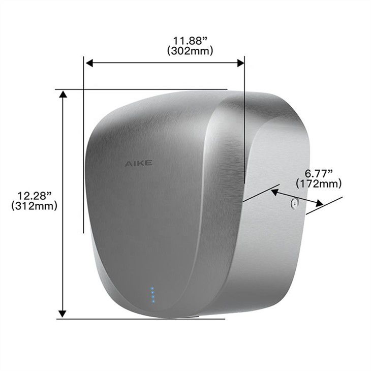 Сушилка для рук из нержавеющей стали AIKE AK2901_571  - Вид №6