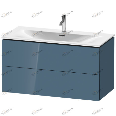 LC630804747 L-Cube Тумбочка подвесная Каменно-синий глянцевый лак Duravit
