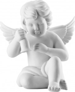10640534 Rosenthal Фигурка Rosenthal Ангел с колокольчиком 14см, фарфор Фарфор