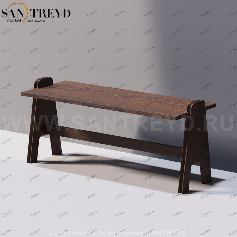 Agape CAVALLETTO Скамья под коричневый дуб ACVL0391RU