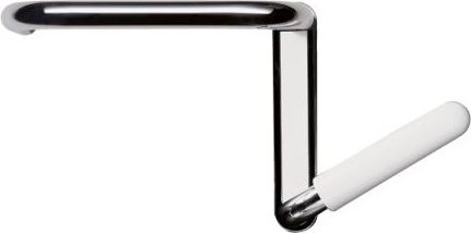 802.03.W110L Зеркальная полка белого цвета для сплошных зеркал HEWI Serie 802 LifeSystem  - Вид №1