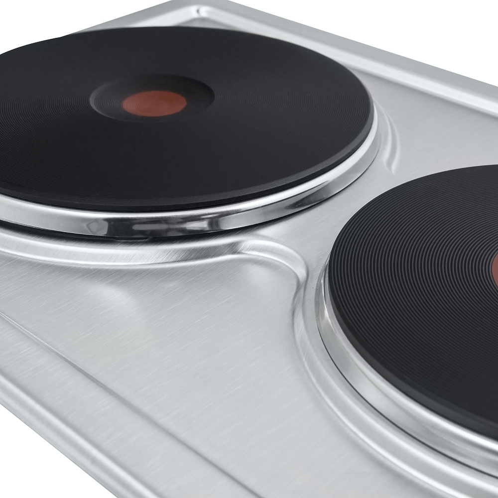 EEHS.32.4S Электрическая панель / домино, • тип: электрическая 30см• тип установки: независимая• управление: фронтальное, переключатели поворотные• нагревательный элемент: конфорка электрическая, 2шт• 4 ножки-опоры (дают вам возможность выбора - использов Santreyd  - Вид №5