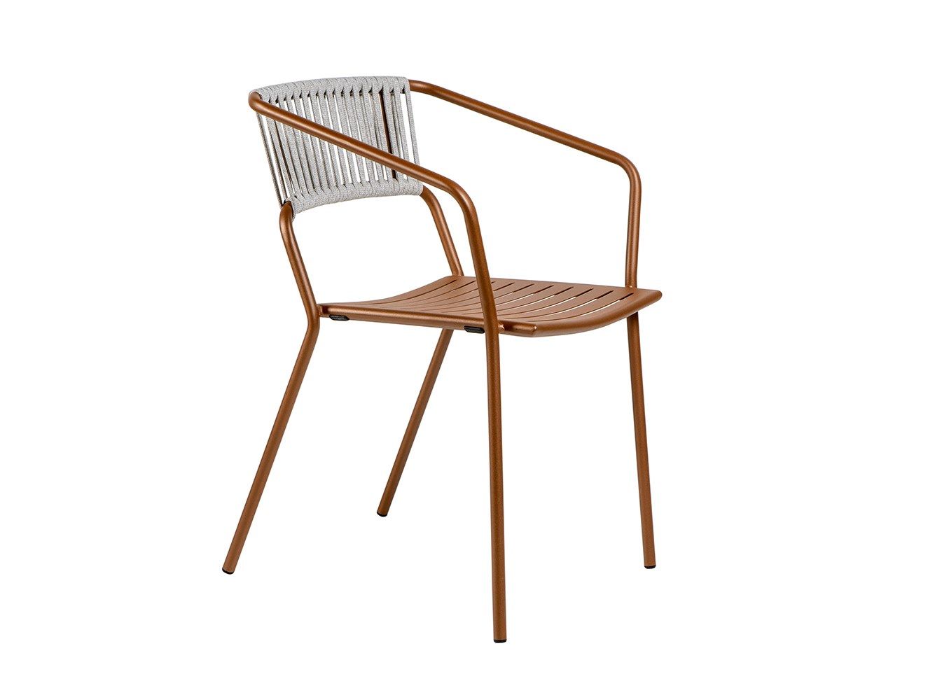 Металлический штабелируемый садовый стул с подлокотниками Vermobil ARCH-00090276 - Вид №3