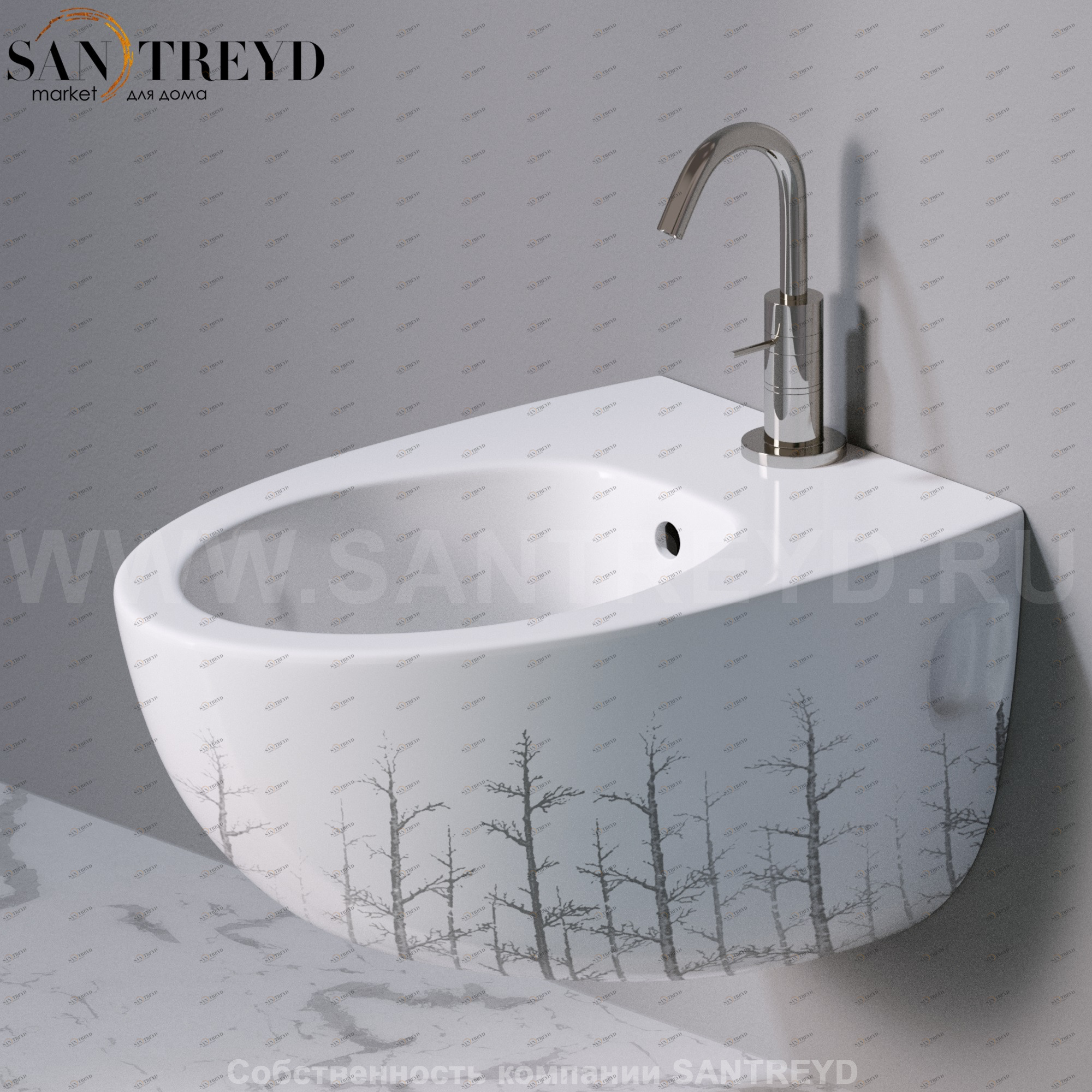 S512.405 Биде подвесное OVAL A. e T. Italia AeT ITALIA