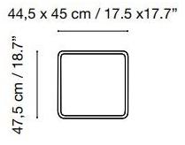 iSimar Прямоугольная подставка для ног из алюминия Toscana 9087 - Вид №1