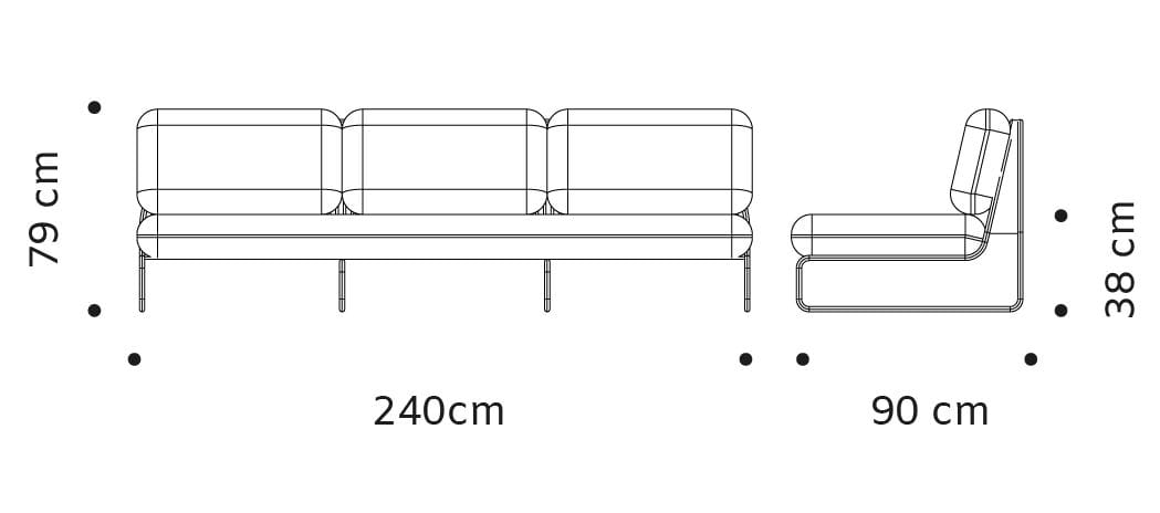 Угловой садовый диван из ткани Mambo Unlimited Ideas Ривьера ARCH-00112167 - Вид №4