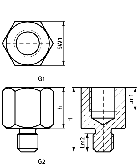 6477308 BIS Переходники нерж. создание резьбового соединения walraven  - Вид №1