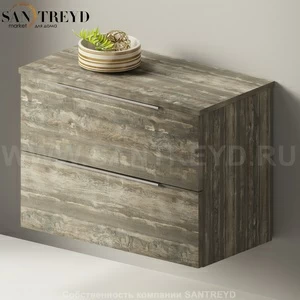 Flaminia BOX Настенная тумба 70 см с 2-мя ящиками BX424.WE
