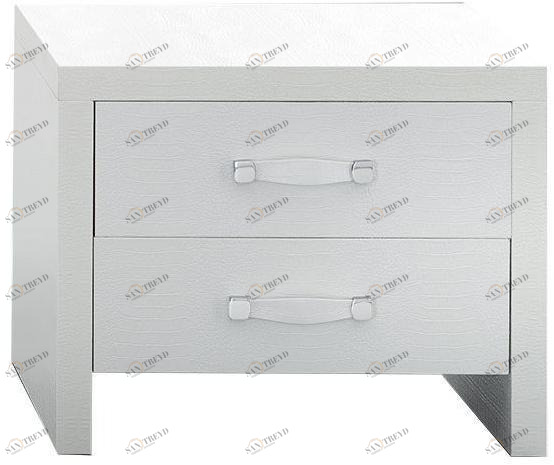 Chaarme Letti Прикроватная тумбочка из лакированной древесины прямоугольной формы с ящиками Casablanca sun-id-1441401