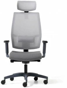 Diemme Офисный стул из 5-спицевой сетки с подголовником Lead