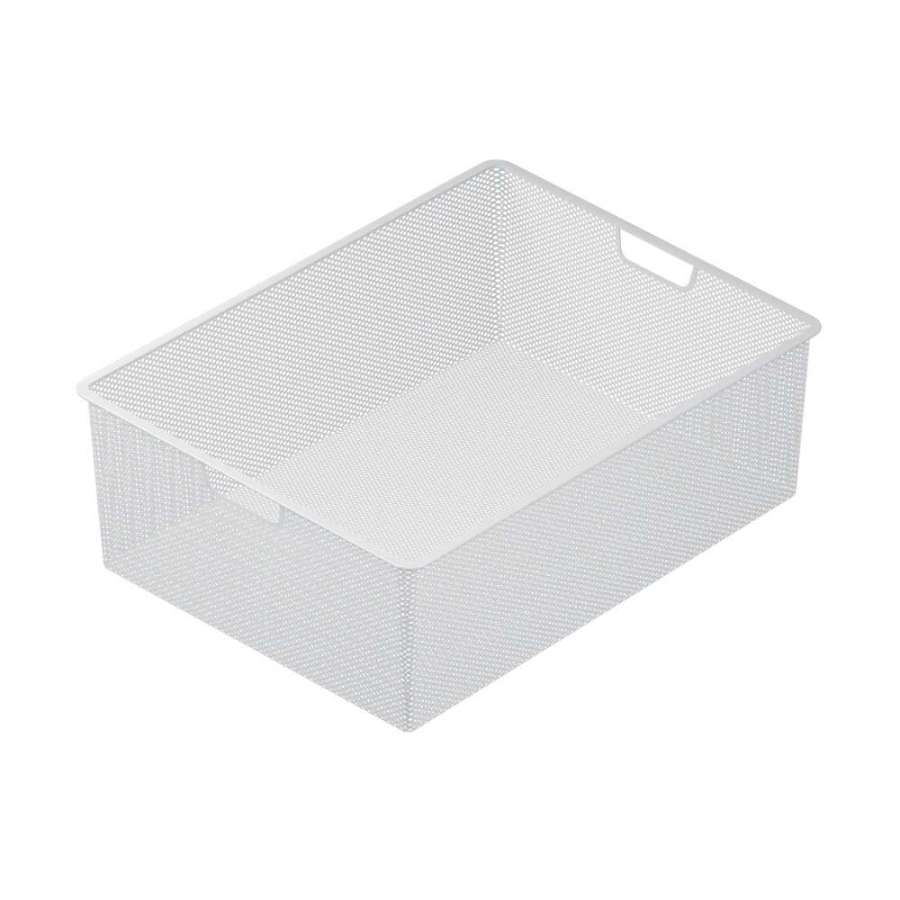 Корзина мелкосетчатая , 555x410x85 мм, белый LJPS0465 Public Steel Россия  - Вид №5