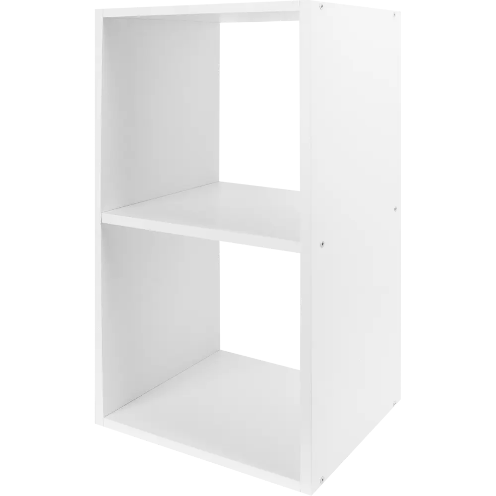 Стеллаж Spaceo KUB 2 секции 36x70.5x31.7 см ЛДСП цвет белый STLM-2008853 - Вид №3